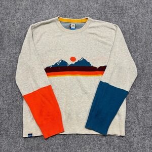 Kavu Highline Sweater Men's 2XL Polyester Blend Outdoor Pullover Multi-Colored